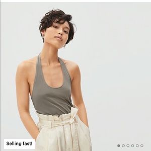 Everlane halter tank in walnut